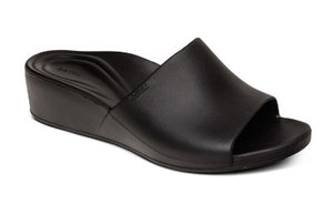 Aetrex Jamie Wedge Women Sandal Black