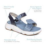 Aetrex Whit Sandal Women Sandal Blue