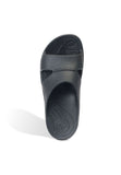 Aetrex Men Lynco Slides Flip Black