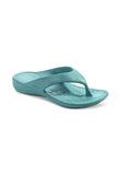 Aetrex Womens Lynco Flip Aqua